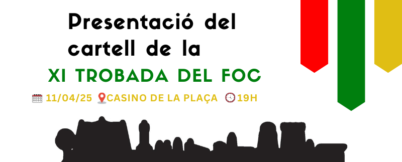 Presentació cartell de la XI Trobada del Foc